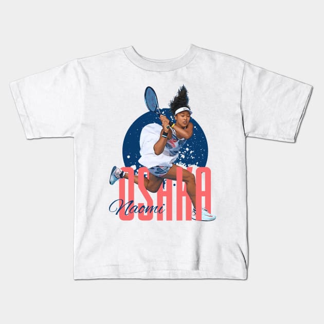 Naomi Osaka Kids T-Shirt by Juantamad